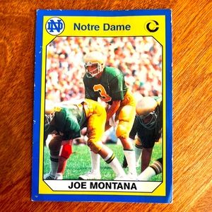 Joe Montana Collegiate Collection Trading Card